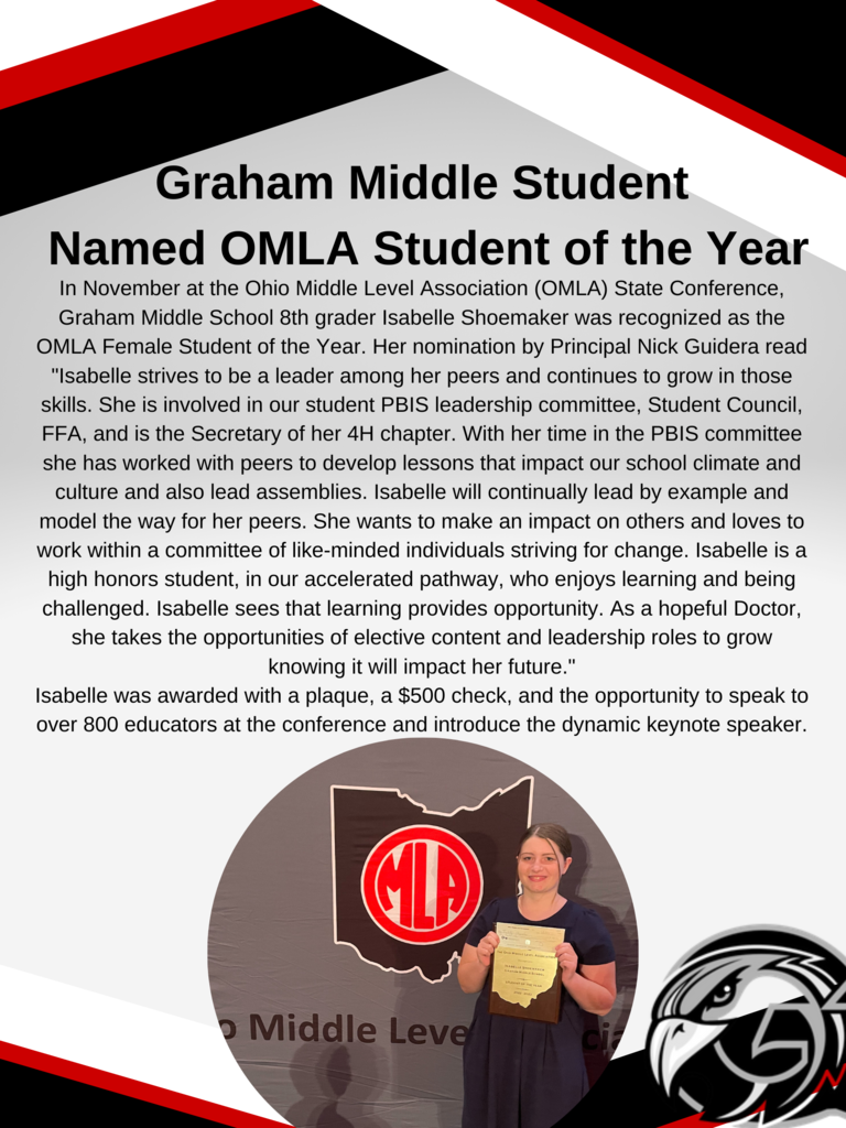 GMS student wins student of the year! 